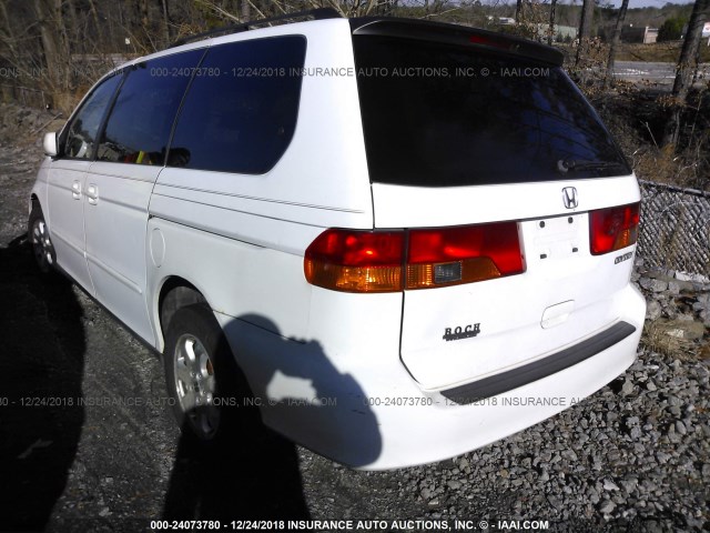 5FNRL18014B024548 - 2004 HONDA ODYSSEY EXL WHITE photo 3