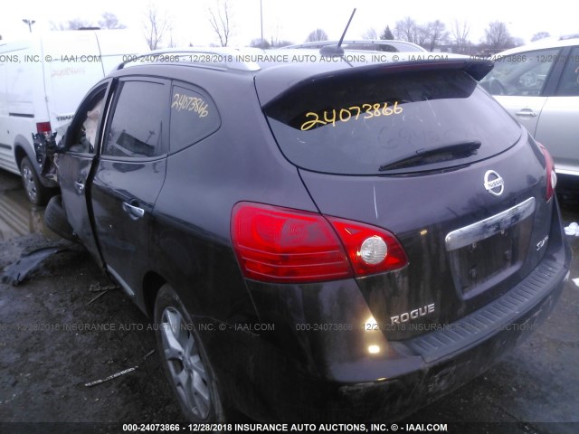 JN8AS5MV2BW267243 - 2011 NISSAN ROGUE S/SV/KROM BLACK photo 3