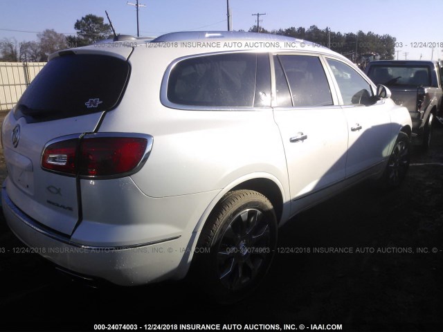 5GAKRCKD9HJ149711 - 2017 BUICK ENCLAVE WHITE photo 4