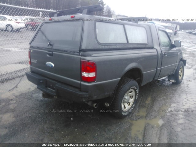 1FTYR10D09PA25406 - 2009 FORD RANGER GRAY photo 4