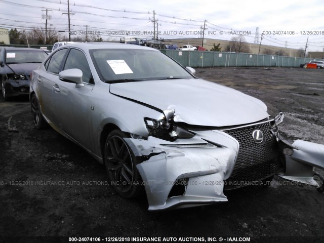 JTHCF1D23E5009698 - 2014 LEXUS IS 250 SILVER photo 1