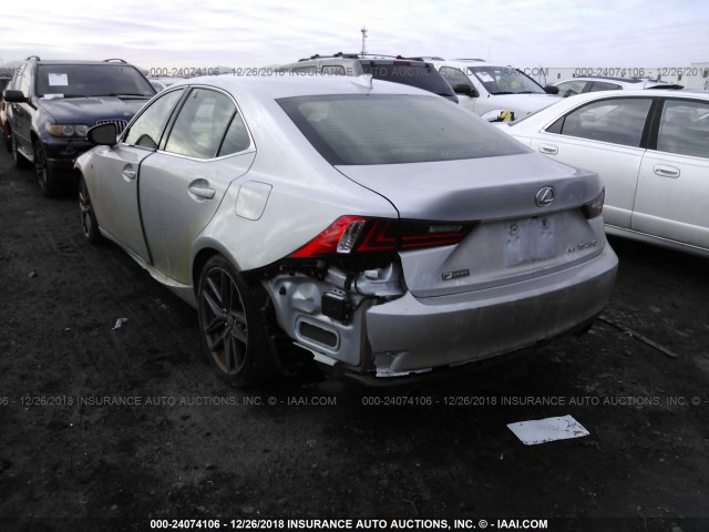 JTHCF1D23E5009698 - 2014 LEXUS IS 250 SILVER photo 3