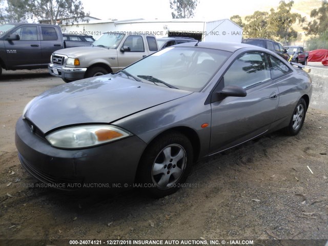 1ZWFT61LX25621483 - 2002 MERCURY COUGAR V6/SPORT GRAY photo 2