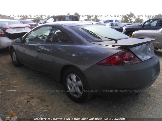 1ZWFT61LX25621483 - 2002 MERCURY COUGAR V6/SPORT GRAY photo 3