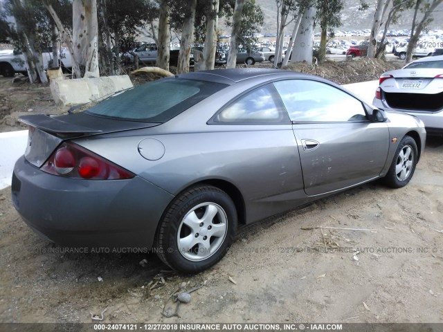 1ZWFT61LX25621483 - 2002 MERCURY COUGAR V6/SPORT GRAY photo 4