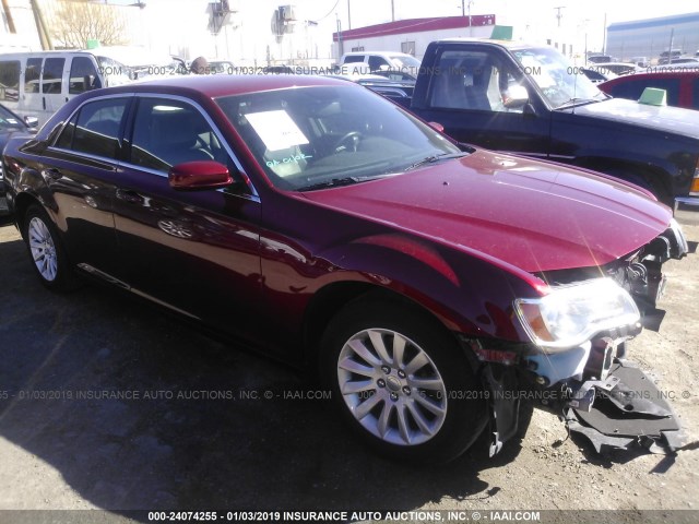 2C3CCAAG4EH272760 - 2014 CHRYSLER 300 RED photo 1