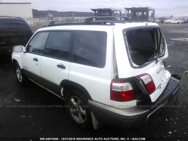 JF1SF65532H743373 - 2002 SUBARU FORESTER S WHITE photo 3