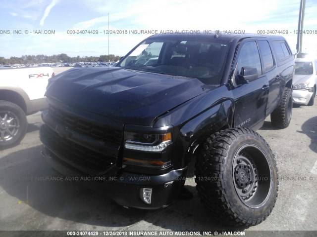 3GCPCREC9HG481578 - 2017 CHEVROLET SILVERADO C1500 LT BLACK photo 2