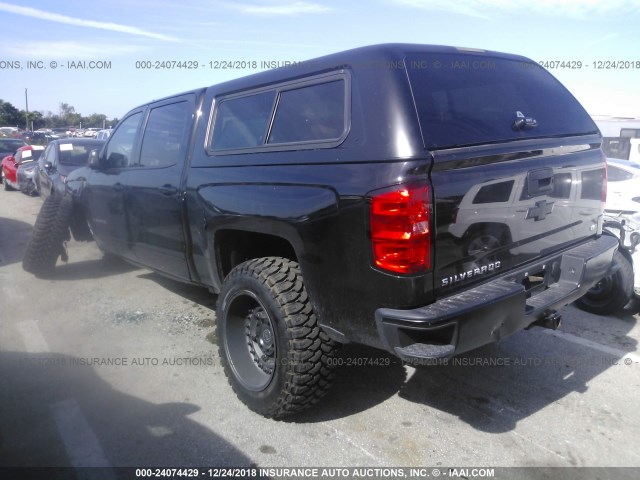 3GCPCREC9HG481578 - 2017 CHEVROLET SILVERADO C1500 LT BLACK photo 3