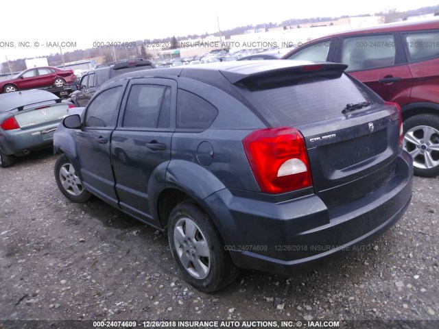 1B3HB28B07D350294 - 2007 DODGE CALIBER Navy photo 3