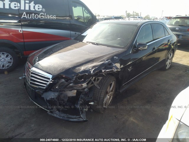 WDDHF5GB5BA262492 - 2011 MERCEDES-BENZ E 350 BLACK photo 2