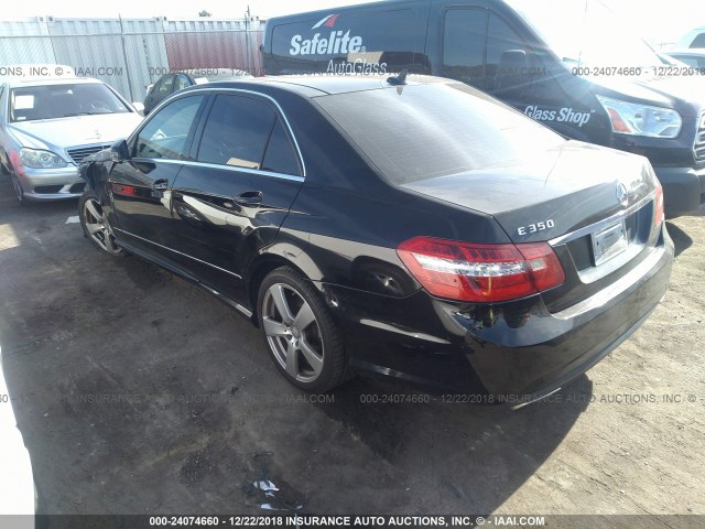 WDDHF5GB5BA262492 - 2011 MERCEDES-BENZ E 350 BLACK photo 3