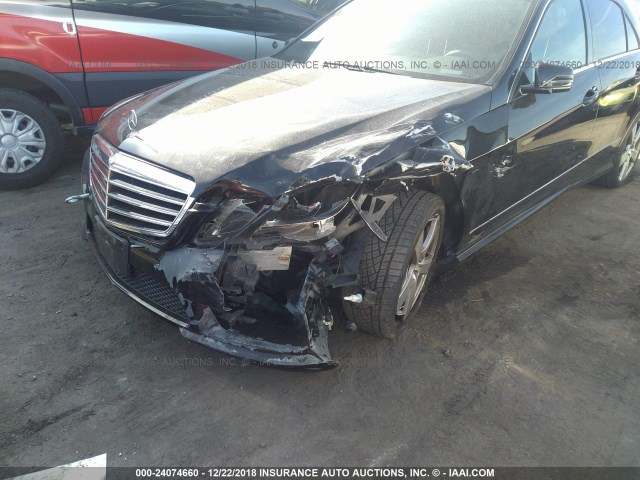 WDDHF5GB5BA262492 - 2011 MERCEDES-BENZ E 350 BLACK photo 6