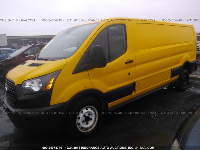 1FTYR2ZM3GKA90267 - 2016 FORD TRANSIT T-250 YELLOW photo 2