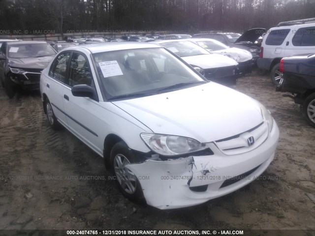 2HGES16305H563156 - 2005 HONDA CIVIC DX VP WHITE photo 6