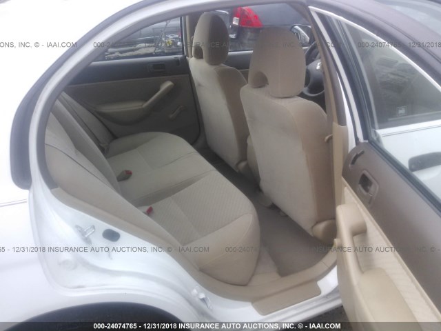 2HGES16305H563156 - 2005 HONDA CIVIC DX VP WHITE photo 8