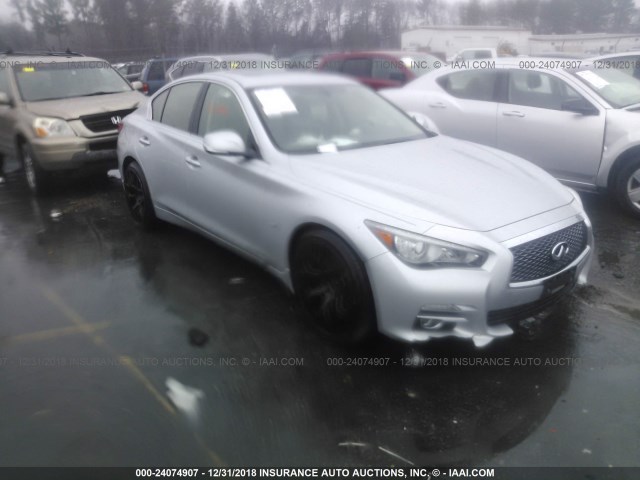 JN1BV7AR3EM701926 - 2014 INFINITI Q50 PREMIUM/SPORT SILVER photo 1