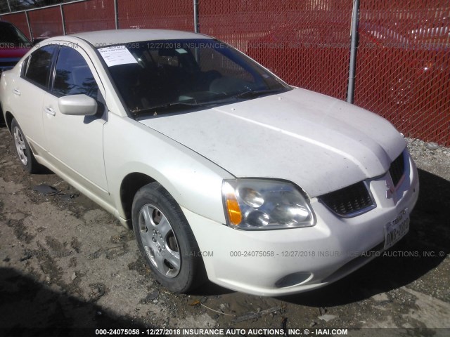 4A3AB36F95E050446 - 2005 MITSUBISHI GALANT ES MEDIUM/LS MEDIUM WHITE photo 1