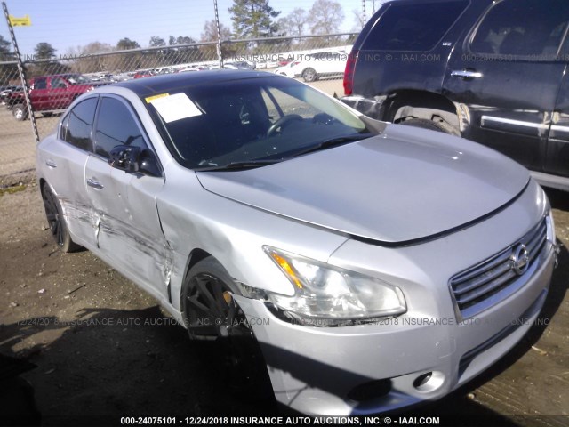 1N4AA5AP0CC818511 - 2012 NISSAN MAXIMA S/SV SILVER photo 1