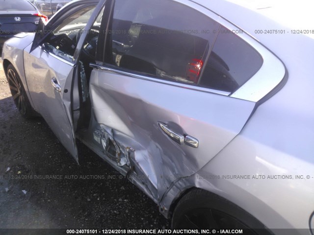 1N4AA5AP0CC818511 - 2012 NISSAN MAXIMA S/SV SILVER photo 6