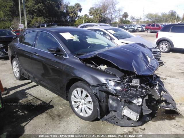 1C3CCCFB2FN611274 - 2015 CHRYSLER 200 LX GRAY photo 1