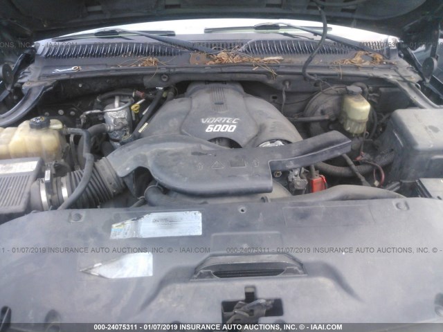 1GKEK63U82J265848 - 2002 GMC DENALI BLACK photo 10