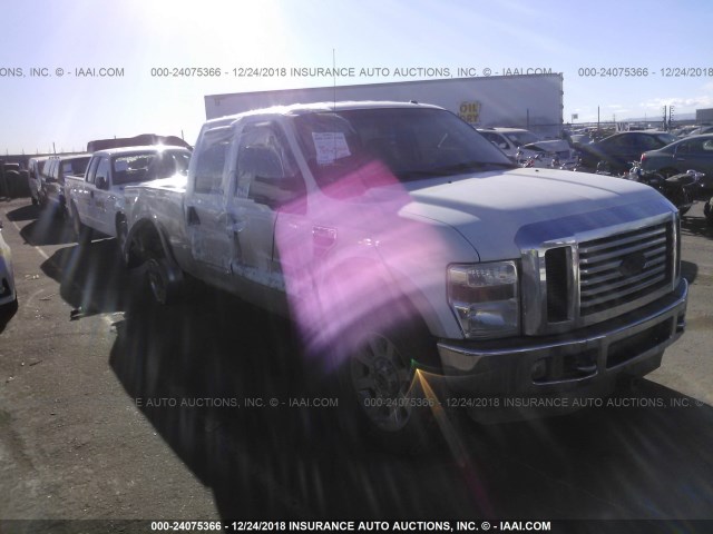 1FTWW31R98ED47039 - 2008 FORD F350 SRW SUPER DUTY WHITE photo 1