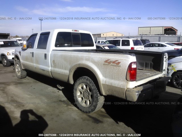 1FTWW31R98ED47039 - 2008 FORD F350 SRW SUPER DUTY WHITE photo 3