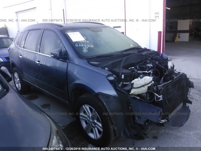 1GNKRHKD4EJ281788 - 2014 CHEVROLET TRAVERSE LT Dark Blue photo 1