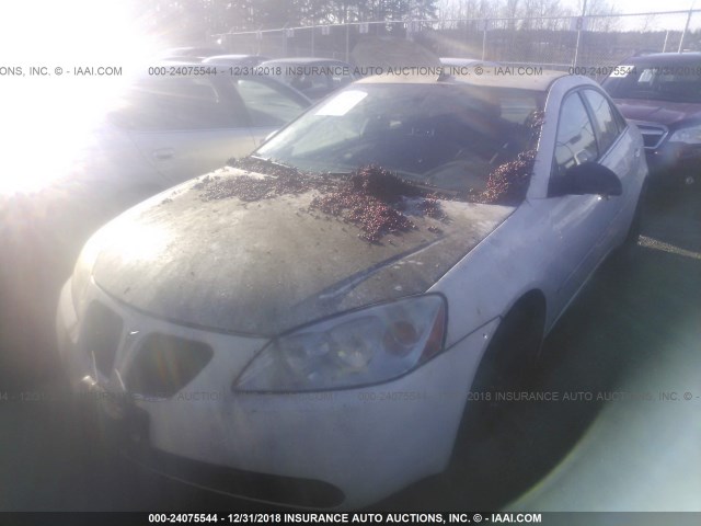 1G2ZH57N084192950 - 2008 PONTIAC G6 GT WHITE photo 2