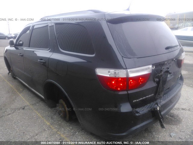 1C4RDHDG8CC241387 - 2012 DODGE DURANGO CREW BLACK photo 6