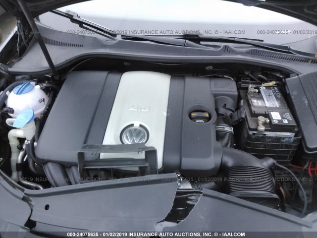 3VWEG71K07M078504 - 2007 VOLKSWAGEN JETTA WOLFSBURG 黑色 照片 10