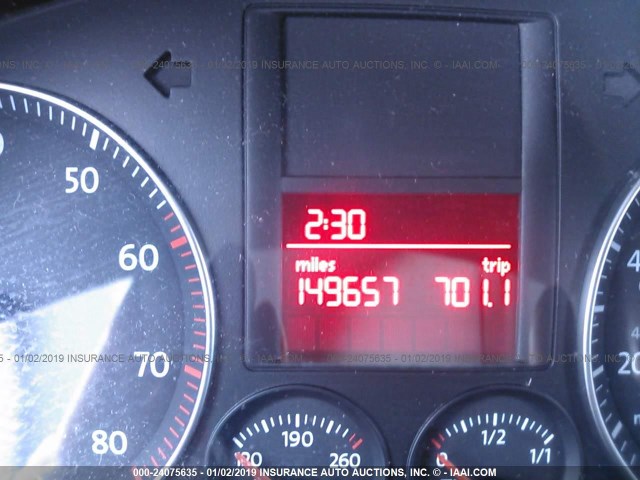 3VWEG71K07M078504 - 2007 VOLKSWAGEN JETTA WOLFSBURG 黑色 照片 7