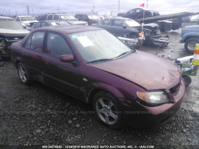 JM1BJ226231196444 - 2003 MAZDA PROTEGE DX/LX/ES MAROON photo 1