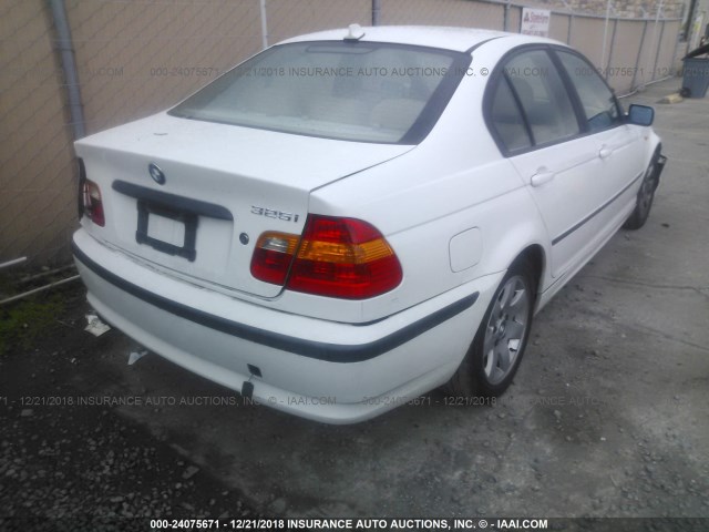 WBAAZ33434KP82456 - 2004 BMW 325 IS SULEV WHITE photo 4