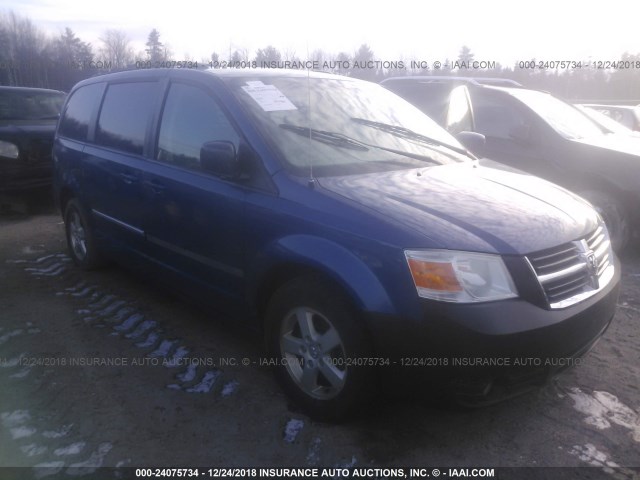 2D4RN5D18AR155169 - 2010 DODGE GRAND CARAVAN SXT BLUE photo 1