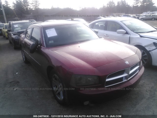 2B3KA43G57H703588 - 2007 DODGE CHARGER SE/SXT RED photo 1