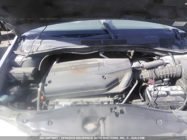 2HKRL18072H554778 - 2002 HONDA ODYSSEY EXL GRAY photo 10