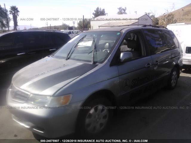 2HKRL18072H554778 - 2002 HONDA ODYSSEY EXL GRAY photo 2