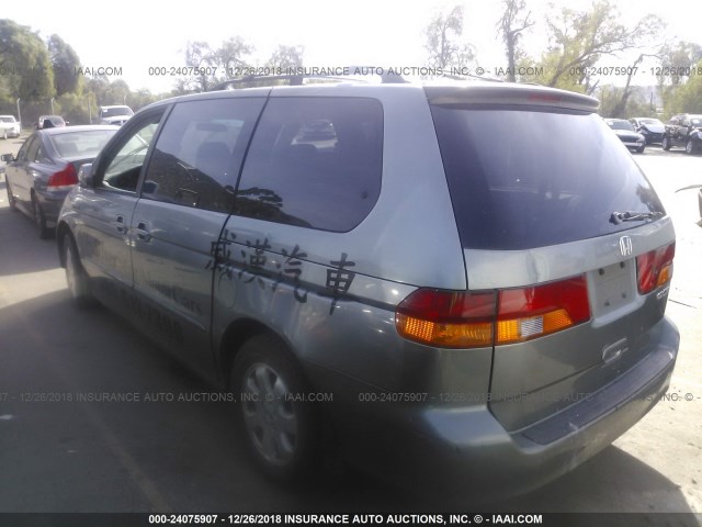 2HKRL18072H554778 - 2002 HONDA ODYSSEY EXL GRAY photo 3