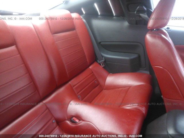 1ZVHT82H685170953 - 2008 FORD MUSTANG GT RED photo 8