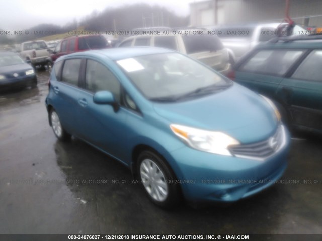 3N1CE2CPXEL378049 - 2014 NISSAN VERSA NOTE S/S PLUS/SV/SL BLUE photo 1