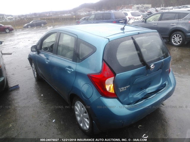 3N1CE2CPXEL378049 - 2014 NISSAN VERSA NOTE S/S PLUS/SV/SL BLUE photo 3