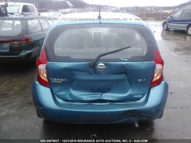 3N1CE2CPXEL378049 - 2014 NISSAN VERSA NOTE S/S PLUS/SV/SL BLUE photo 6