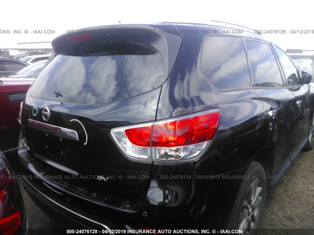 5N1AR2MN2FC653234 - 2015 NISSAN PATHFINDER S/SV/SL/PLATINUM BLACK photo 4
