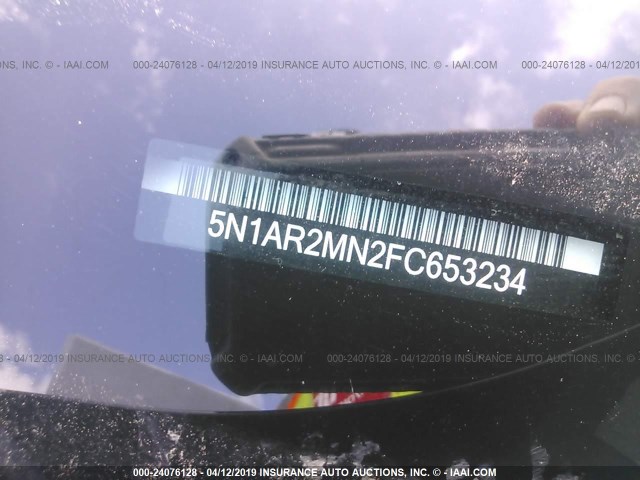 5N1AR2MN2FC653234 - 2015 NISSAN PATHFINDER S/SV/SL/PLATINUM BLACK photo 9