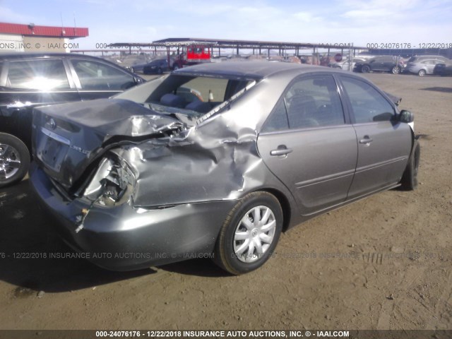 4T1BE32K85U573458 - 2005 TOYOTA CAMRY LE/XLE/SE GRAY photo 4