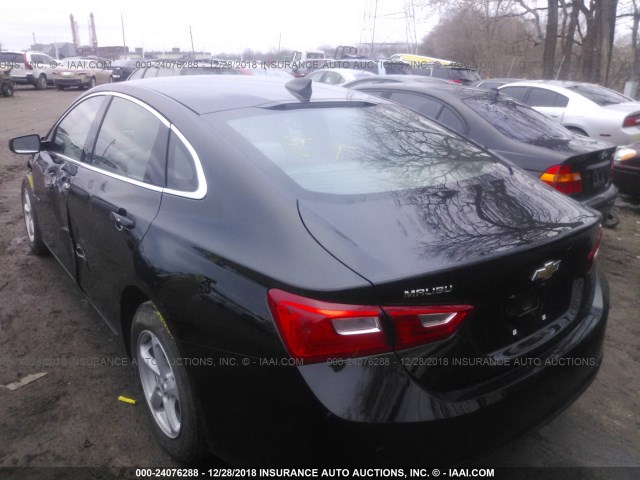 1G1ZB5ST4GF140493 - 2016 CHEVROLET MALIBU LS შავი ფოტო 3
