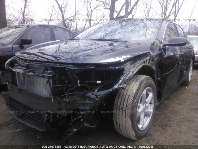 1G1ZB5ST4GF140493 - 2016 CHEVROLET MALIBU LS შავი ფოტო 6