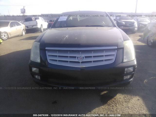 1G6DC67A860213008 - 2006 CADILLAC STS BLUE photo 6